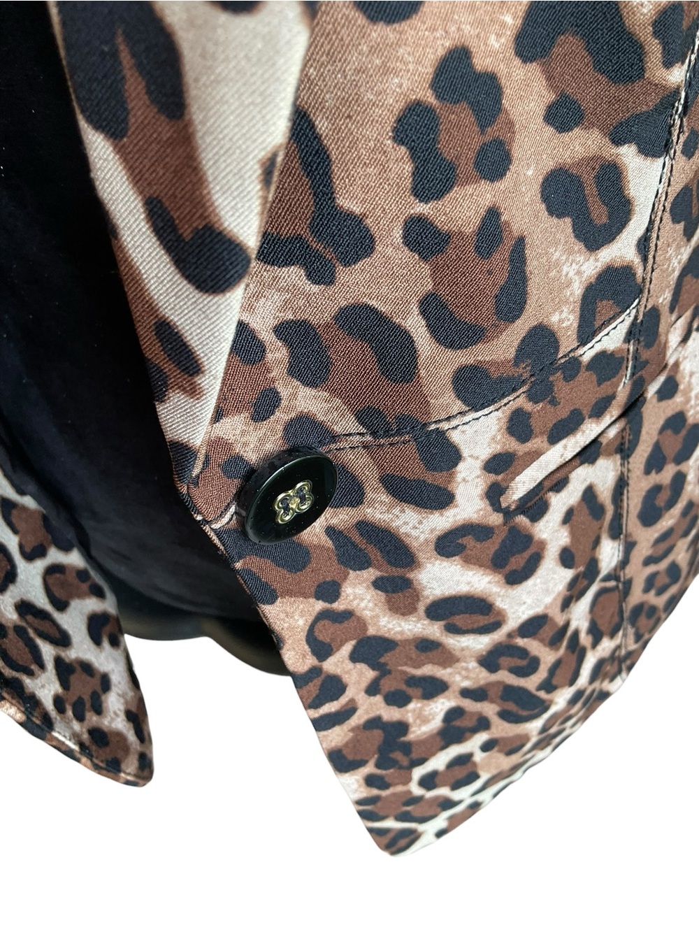 Cache Blazer Womens Leopard Print Fitted Tailored Jacket Size 6 old money
Glam - Picture 11 of 16